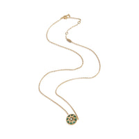 Christian Dior Yellow Gold Malachite and Diamond Rose Des Vents Necklace pv