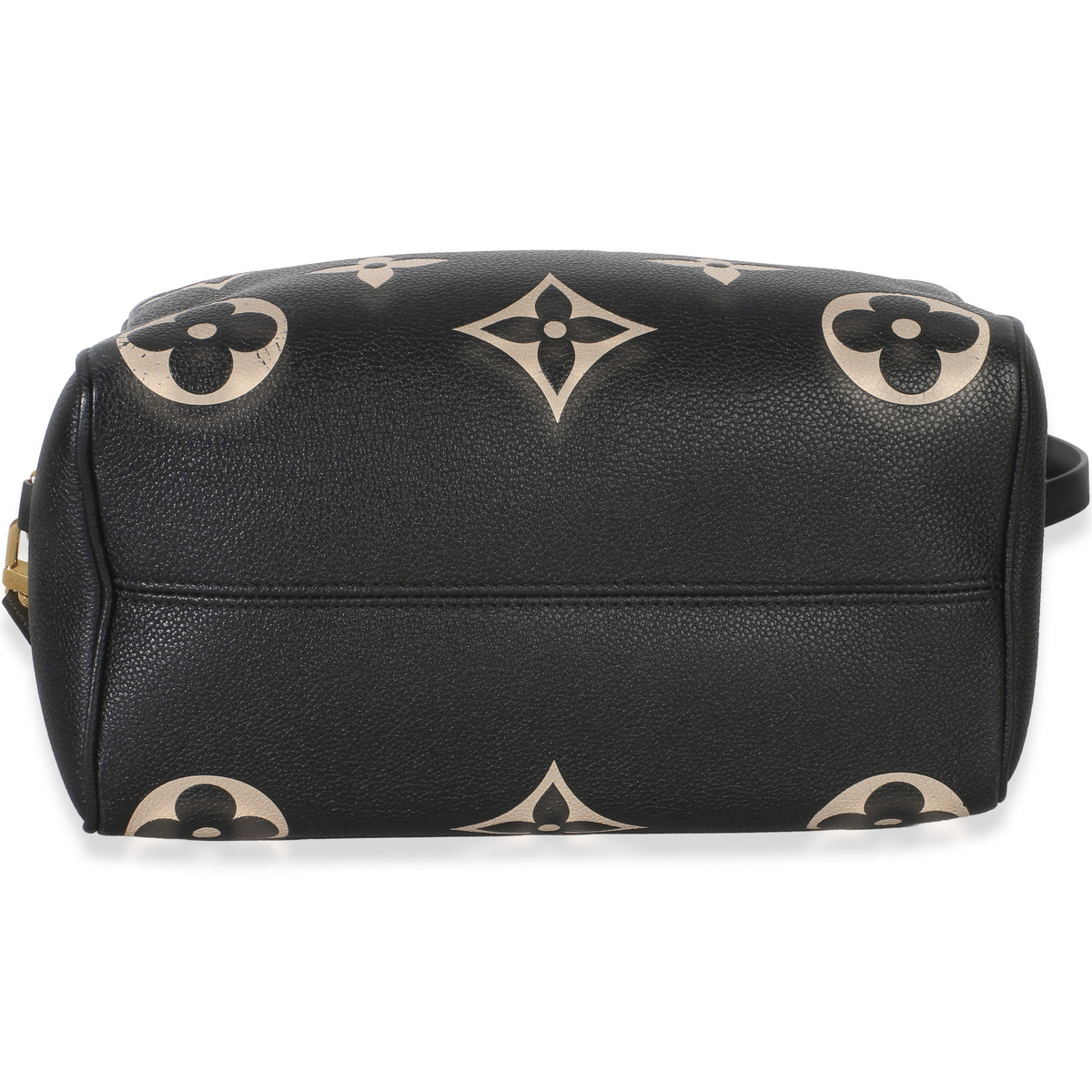 Louis Vuitton Black Beige Monogram Empreinte Giant Speedy Bandouliere 25 Handbag 5