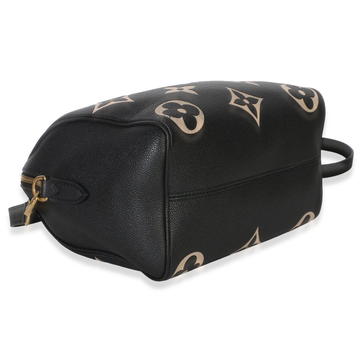 Louis Vuitton Black Beige Monogram Empreinte Giant Speedy Bandouliere 25 Handbag 7