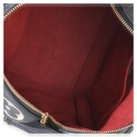 Louis Vuitton Black Beige Monogram Empreinte Giant Speedy Bandouliere 25 Handbag 8
