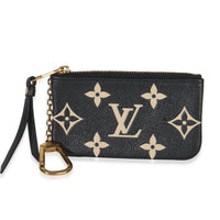 Louis Vuitton Black Beige Bicolor Monogram Empreinte Giant Key Pouch id