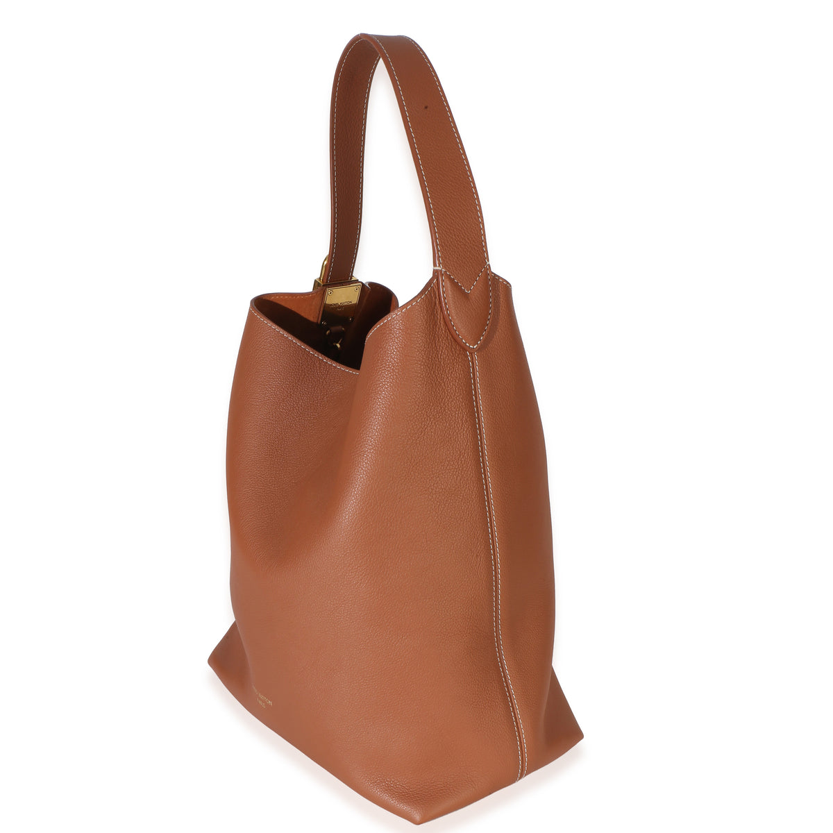 Louis Vuitton Cognac Grained Calfskin Low Key Hobo MM Handbag 2
