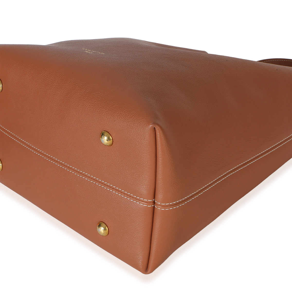 Louis Vuitton Cognac Grained Calfskin Low Key Hobo MM Handbag 6