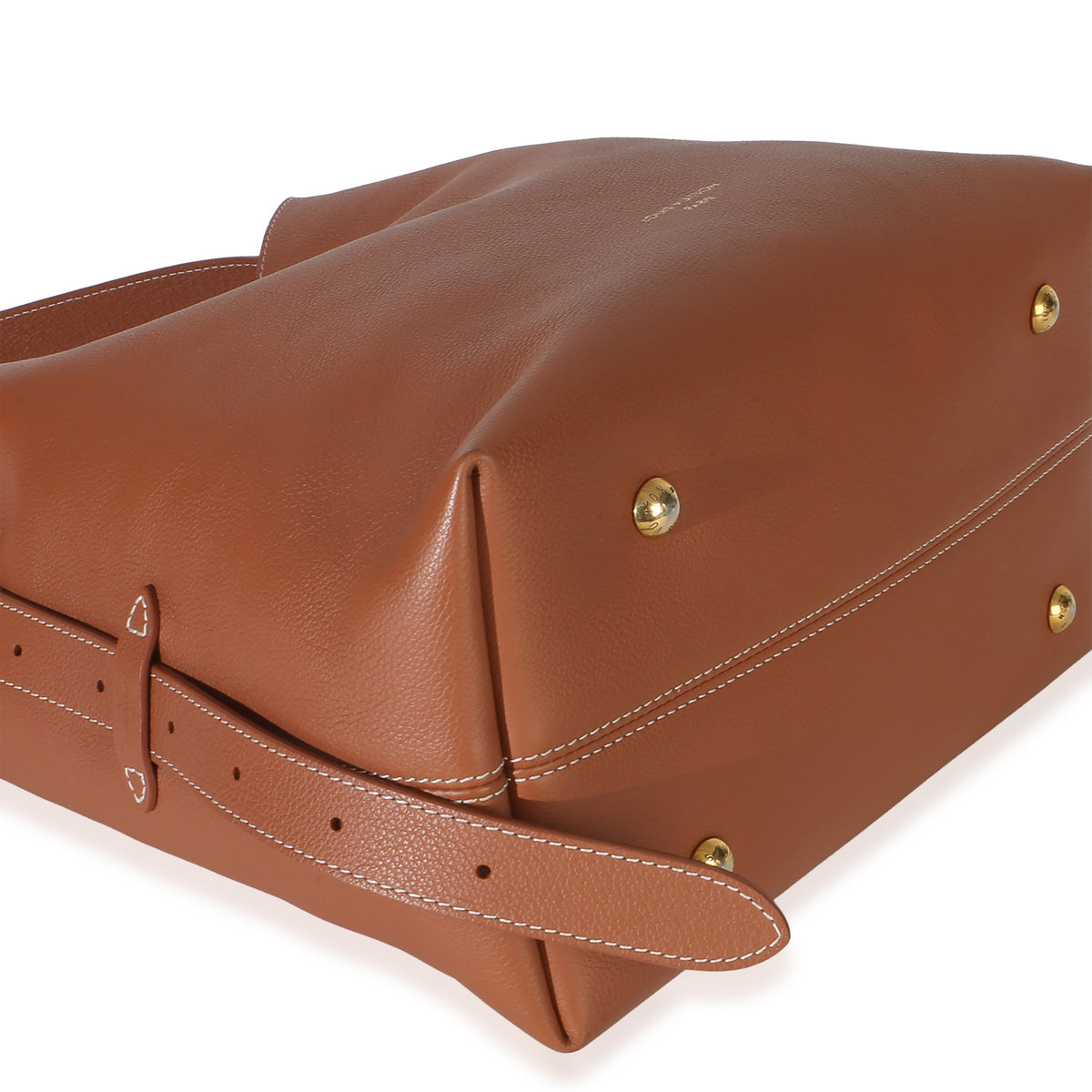 Louis Vuitton Cognac Grained Calfskin Low Key Hobo MM Handbag 7
