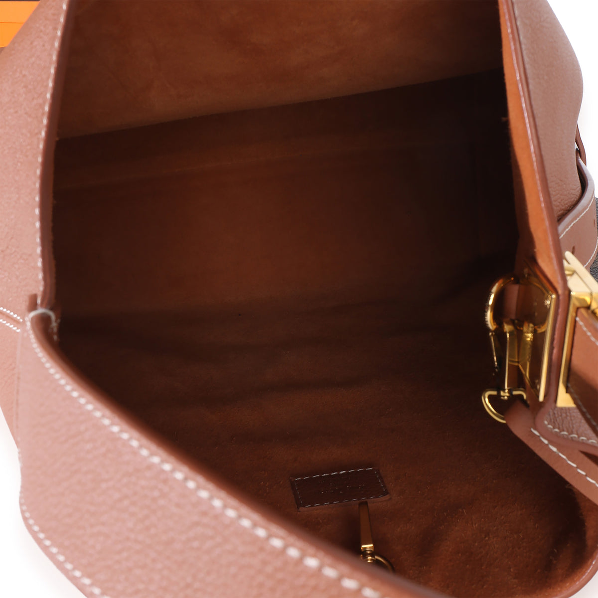 Louis Vuitton Cognac Grained Calfskin Low Key Hobo MM Handbag 8