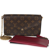 Louis Vuitton Fuschia Monogram Canvas Felicie Pochette Handbag id