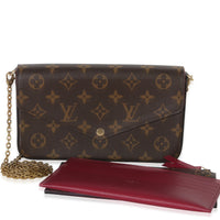 Louis Vuitton Fuchsia Monogram Canvas Felicie Pochette Handbag fv