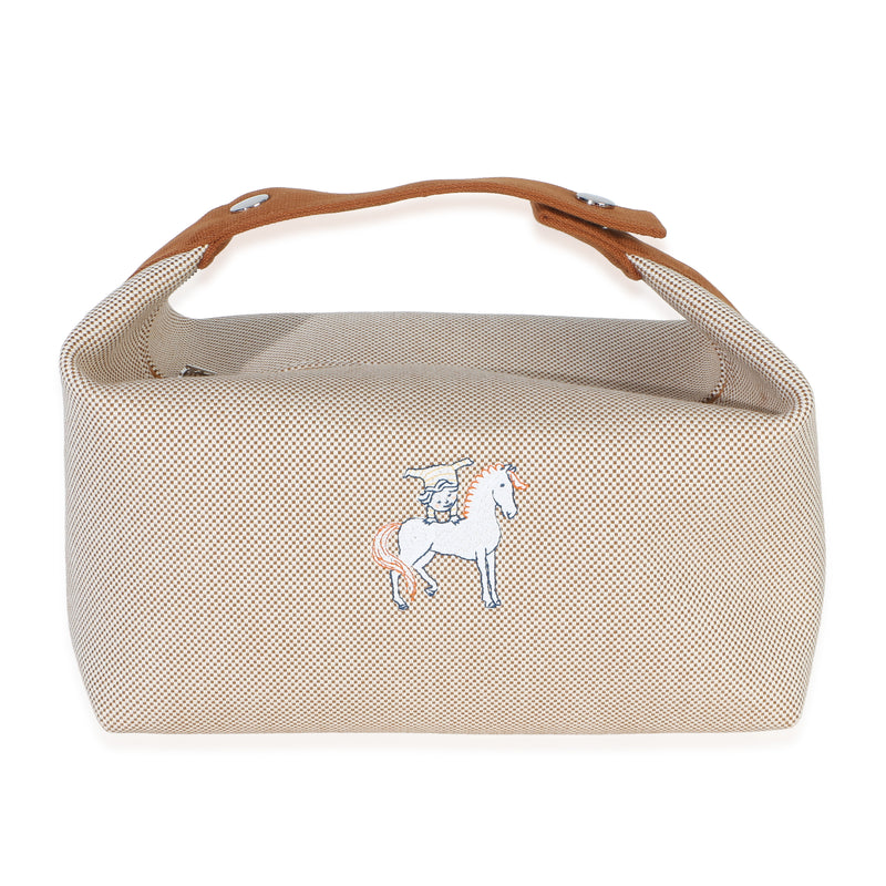 Hermès Biscuit Canvas Large Bride A Brac Cabriole Case GM Handbag id