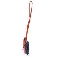 Hermès Azalee Cornaline Bleu De Malte Milo Lambskin Grigri Rodeo PM Bag Charm 2