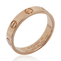 Cartier Rose Gold  Small Model Love Ring bv