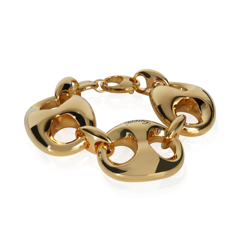 Gucci Gold Plated  Mariner Link Bracelet fv