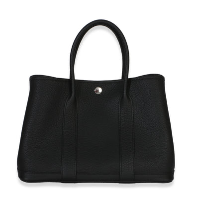 Hermès Black Negonda Garden Party 30 PHW Handbag id