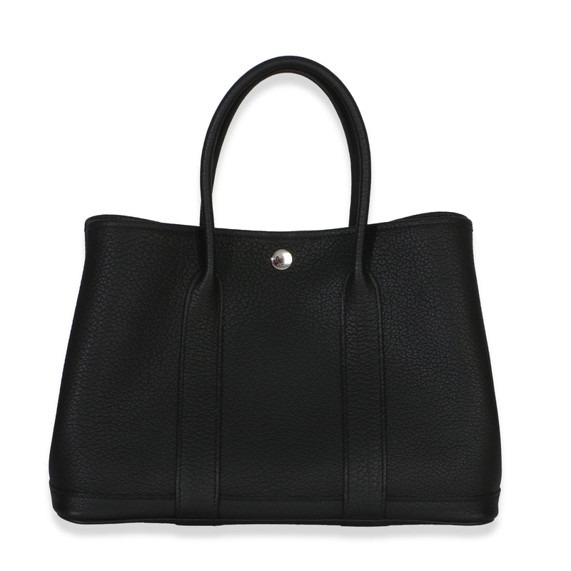 Hermès Black Negonda Garden Party 30 PHW Handbag id