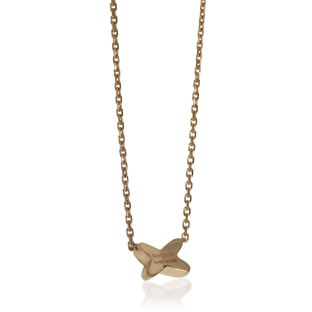 Chaumet Yellow Gold Diamond Small Model Jeux de Liens Pendant pv