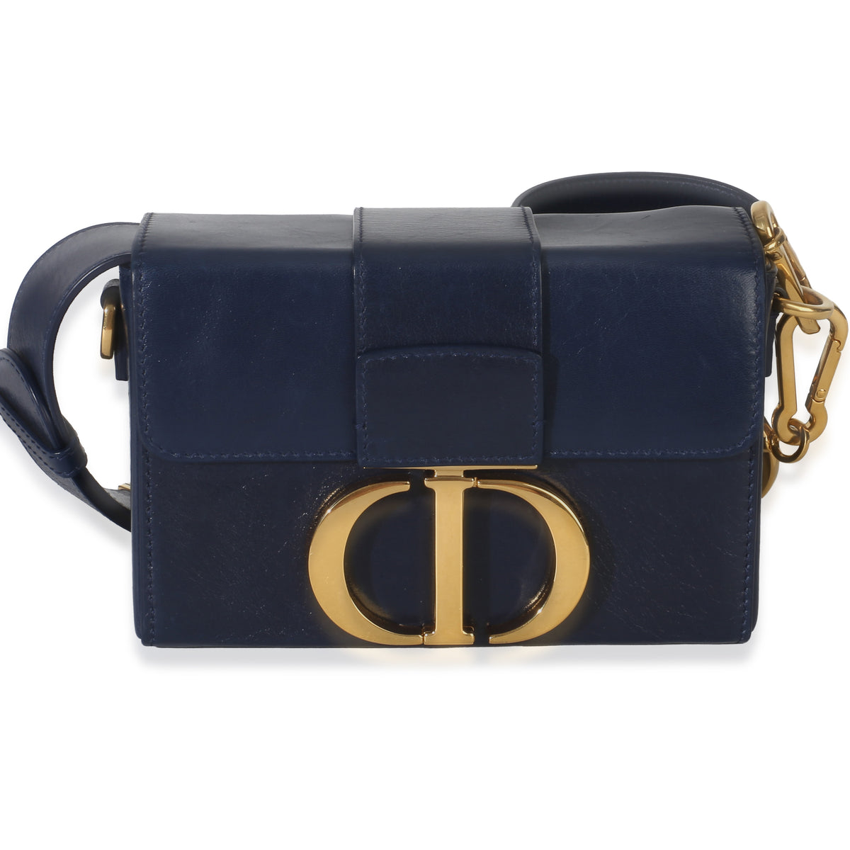 Christian Dior Navy Calfskin 30 Montaigne Box Bag Handbag 2