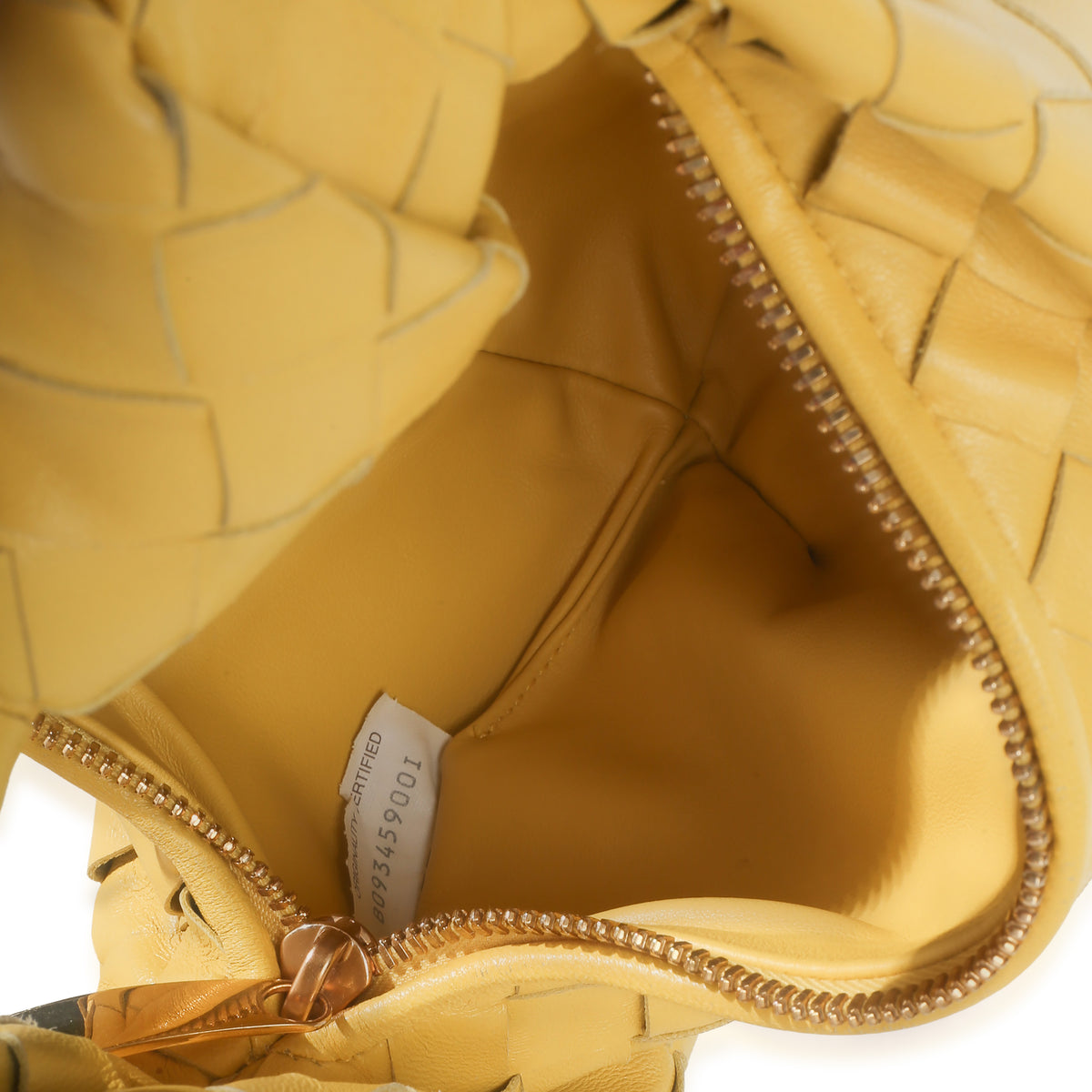 Bottega Veneta Yellow Nappa Intrecciato Mini Jodie Handbag 8
