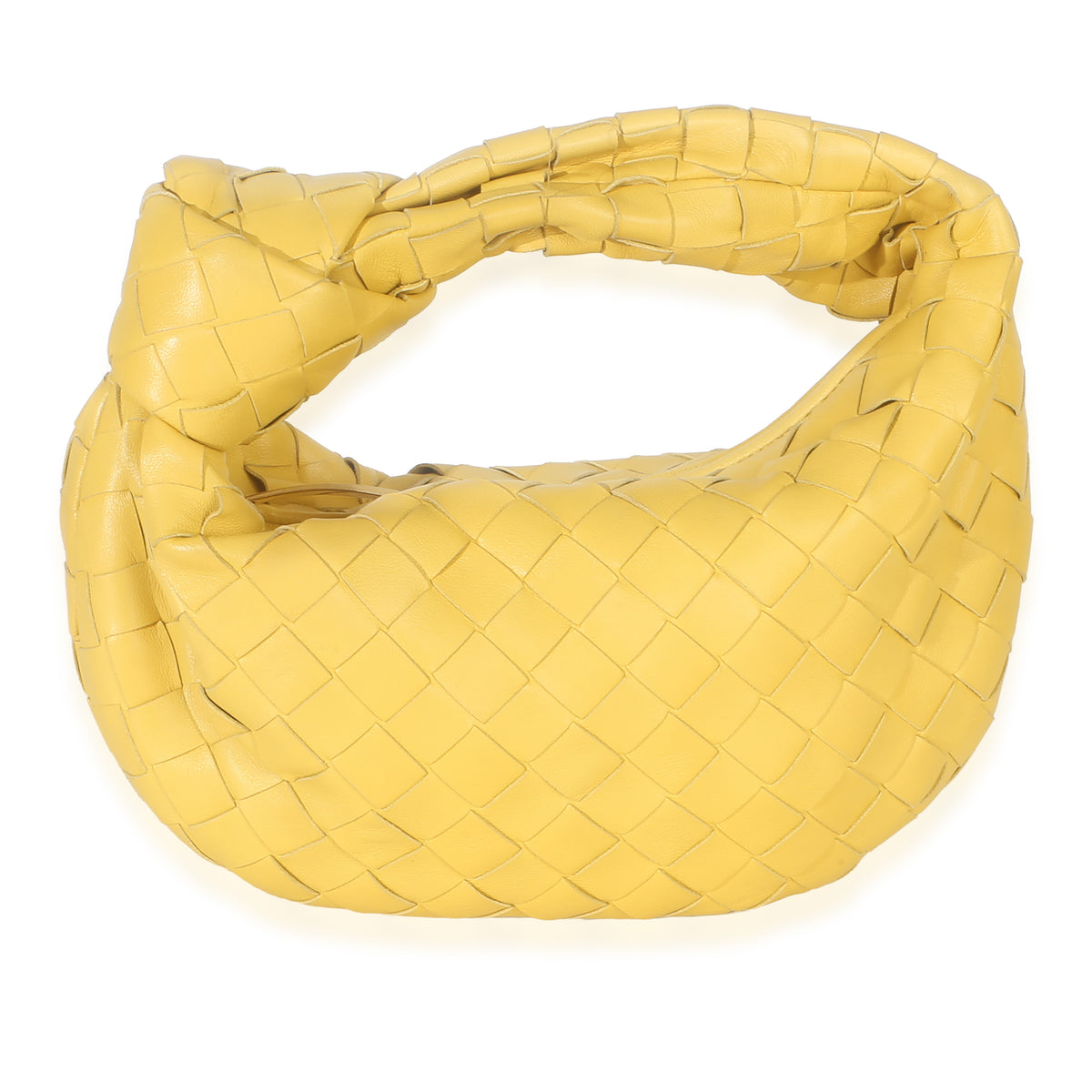 Bottega Veneta Yellow Nappa Intrecciato Mini Jodie Handbag fv