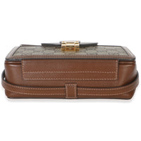 Gucci Beige Brown GG Supreme Monogram Mini Clasp Bag Handbag 5