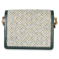Louis Vuitton Green Quilted Denim Printed Monogram Mini Dauphine Handbag 4