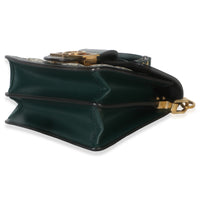 Louis Vuitton Green Quilted Denim Printed Monogram Mini Dauphine Handbag 6