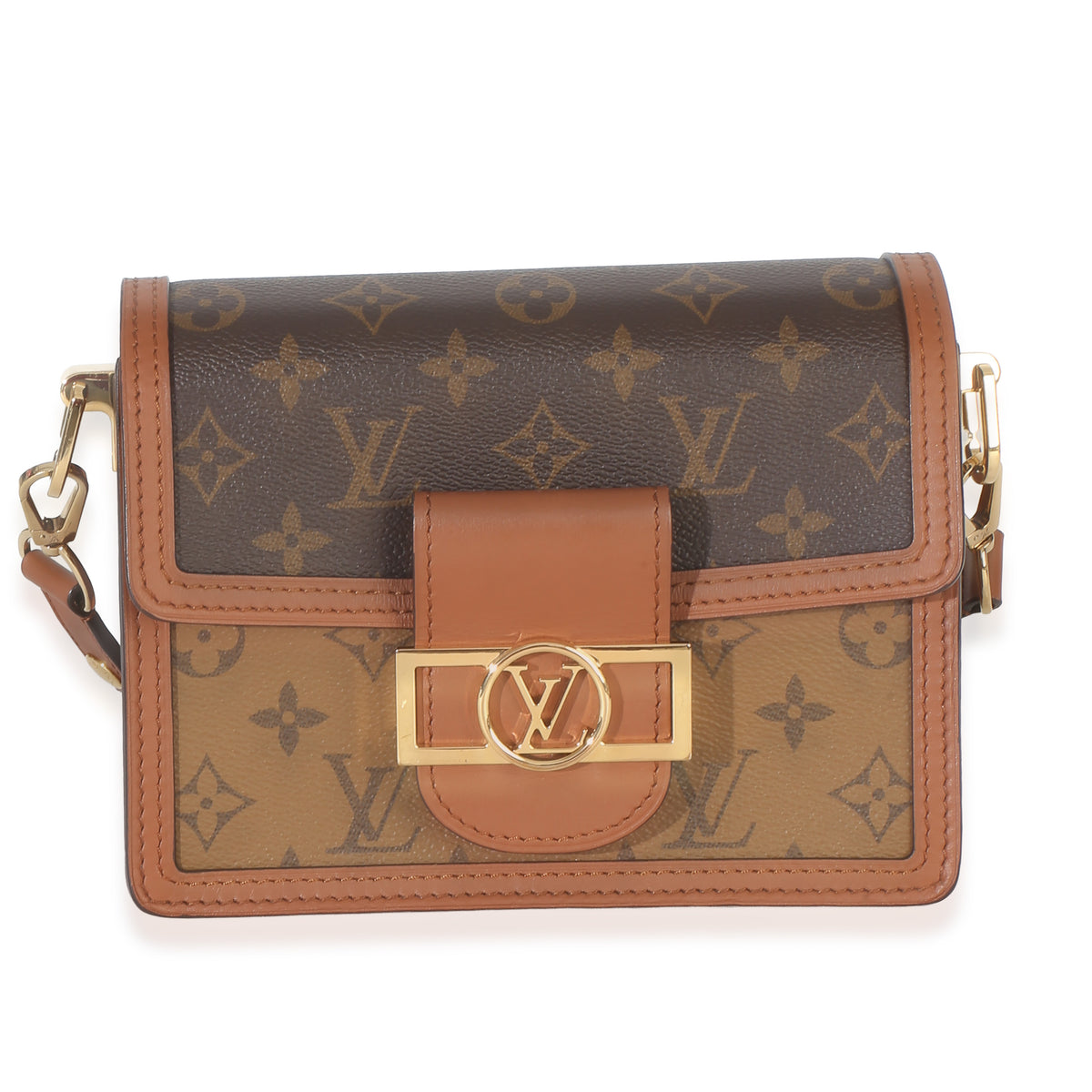 Louis Vuitton Reverse Monogram Canvas Mini Dauphine Handbag fv