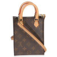 Louis Vuitton Monogram Canvas Petit Sac Plat Handbag 4