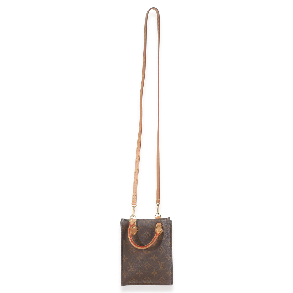 Louis Vuitton Monogram Canvas Petit Sac Plat Handbag 8