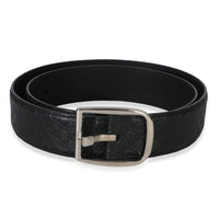 Gucci Black Calfskin Microguccissima Belt 100/40 id