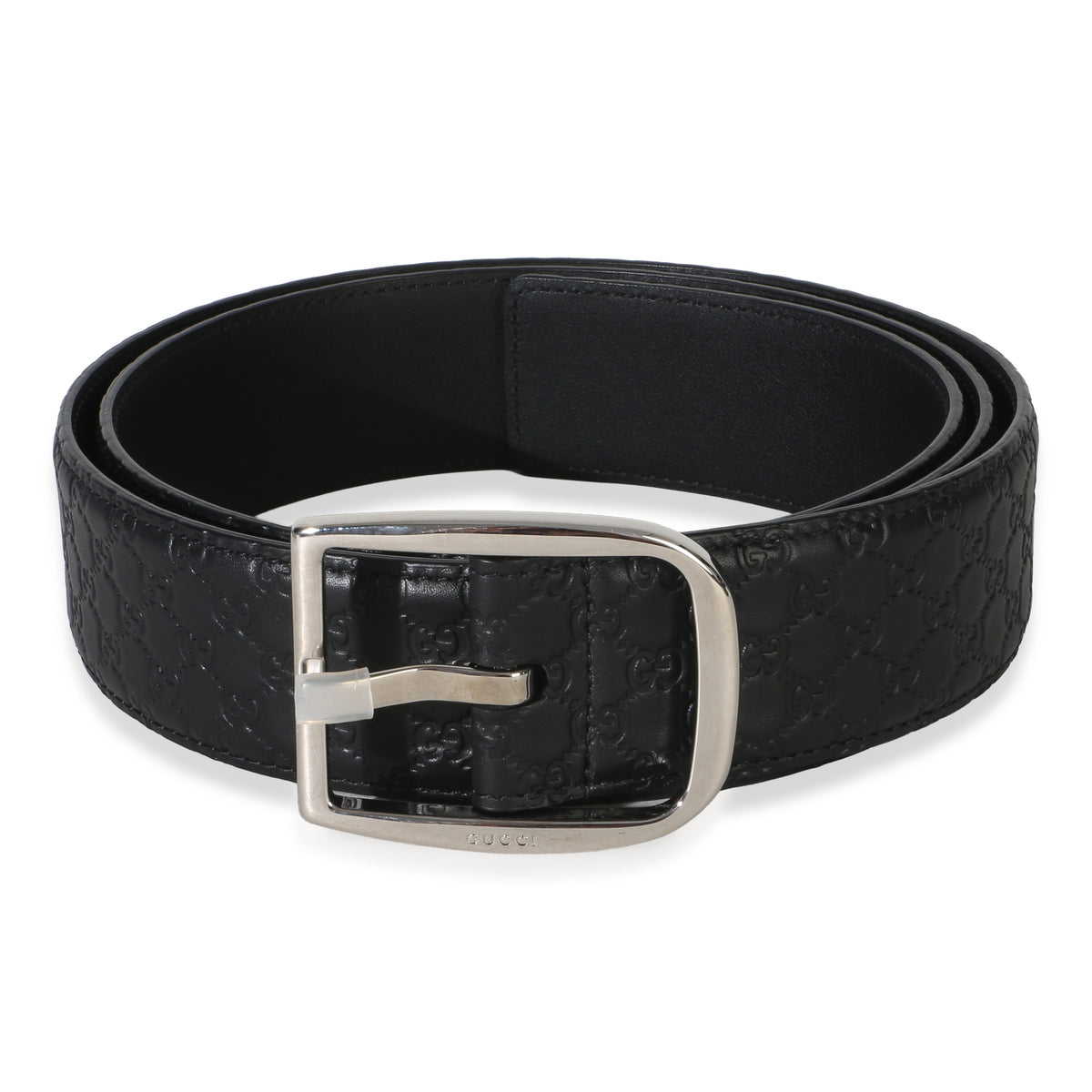 Gucci Black Calfskin Microguccissima Belt 105/42 id
