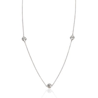Tiffany & Co. Platinum Diamond Diamond By The Yard Necklace 2