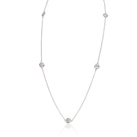 Tiffany & Co. Platinum Diamond Diamond By The Yard Necklace fv