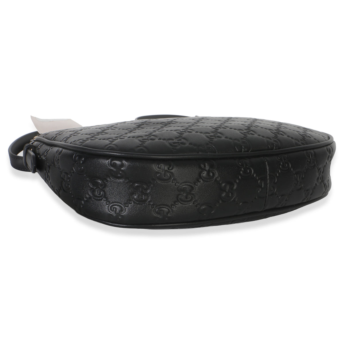 Gucci Black Embossed Calfskin GG Arabella Half Moon Shoulder Bag Handbag 7