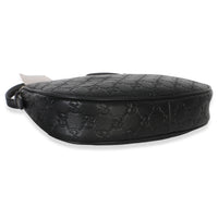 Gucci Black Embossed Calfskin GG Arabella Half Moon Shoulder Bag Handbag 7
