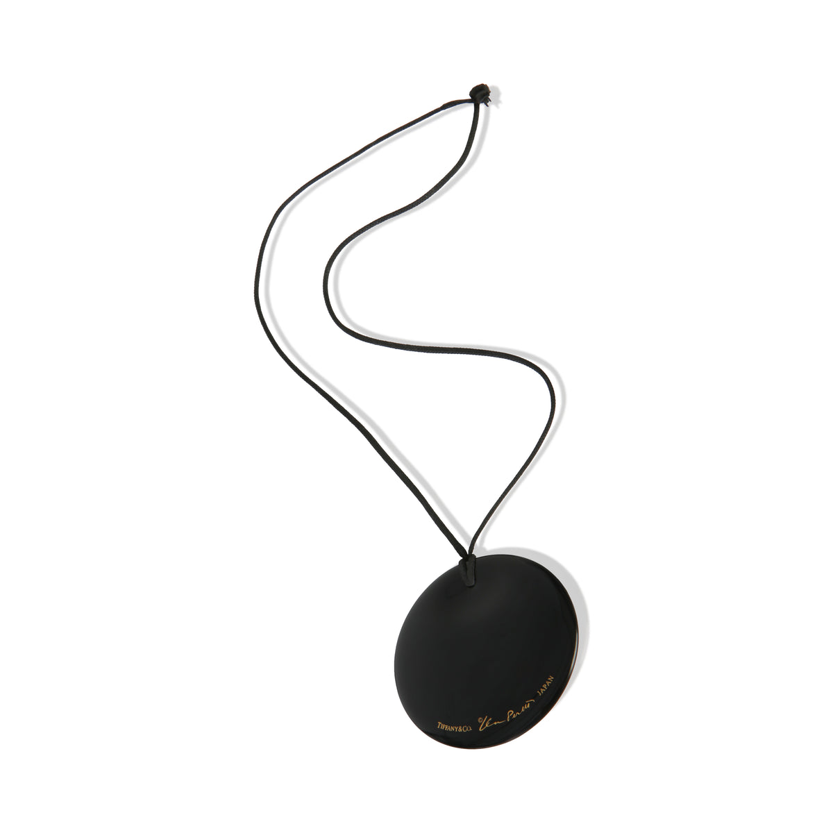 Tiffany & Co. Wood & Lacquer Elsa Peretti Round Disc Pendant sv