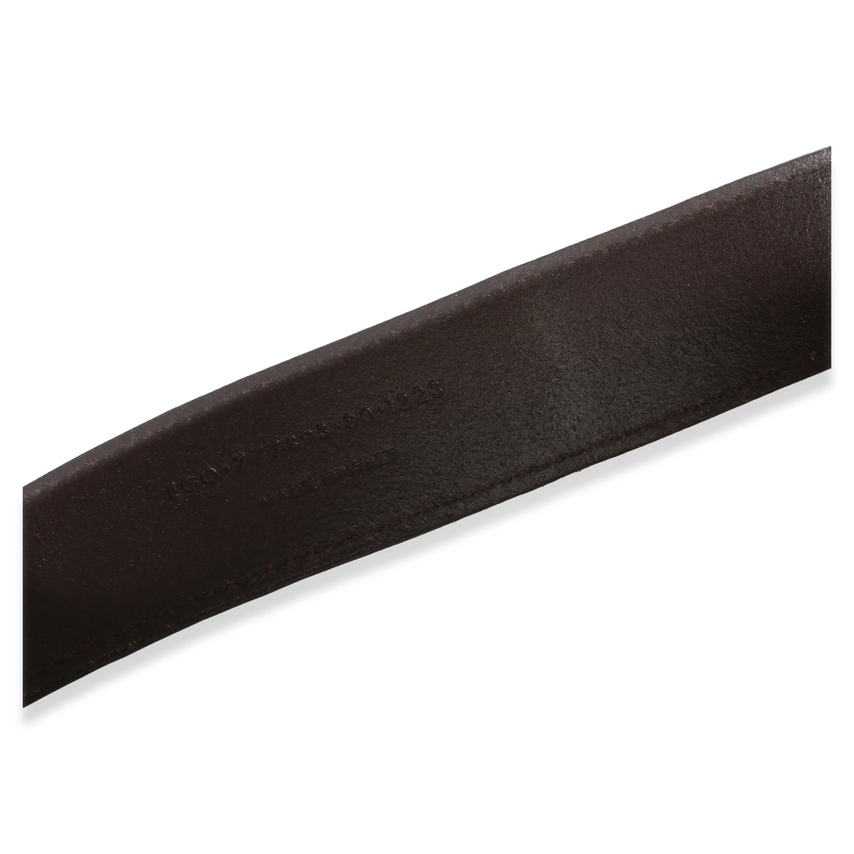 Saint Laurent Brown Lambskin Cassandre 38mm Belt 80/32 5