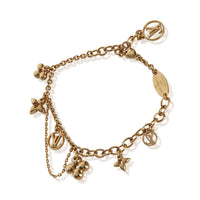 Louis Vuitton Gold Plated  Blooming Supple Charm Bracelet sv