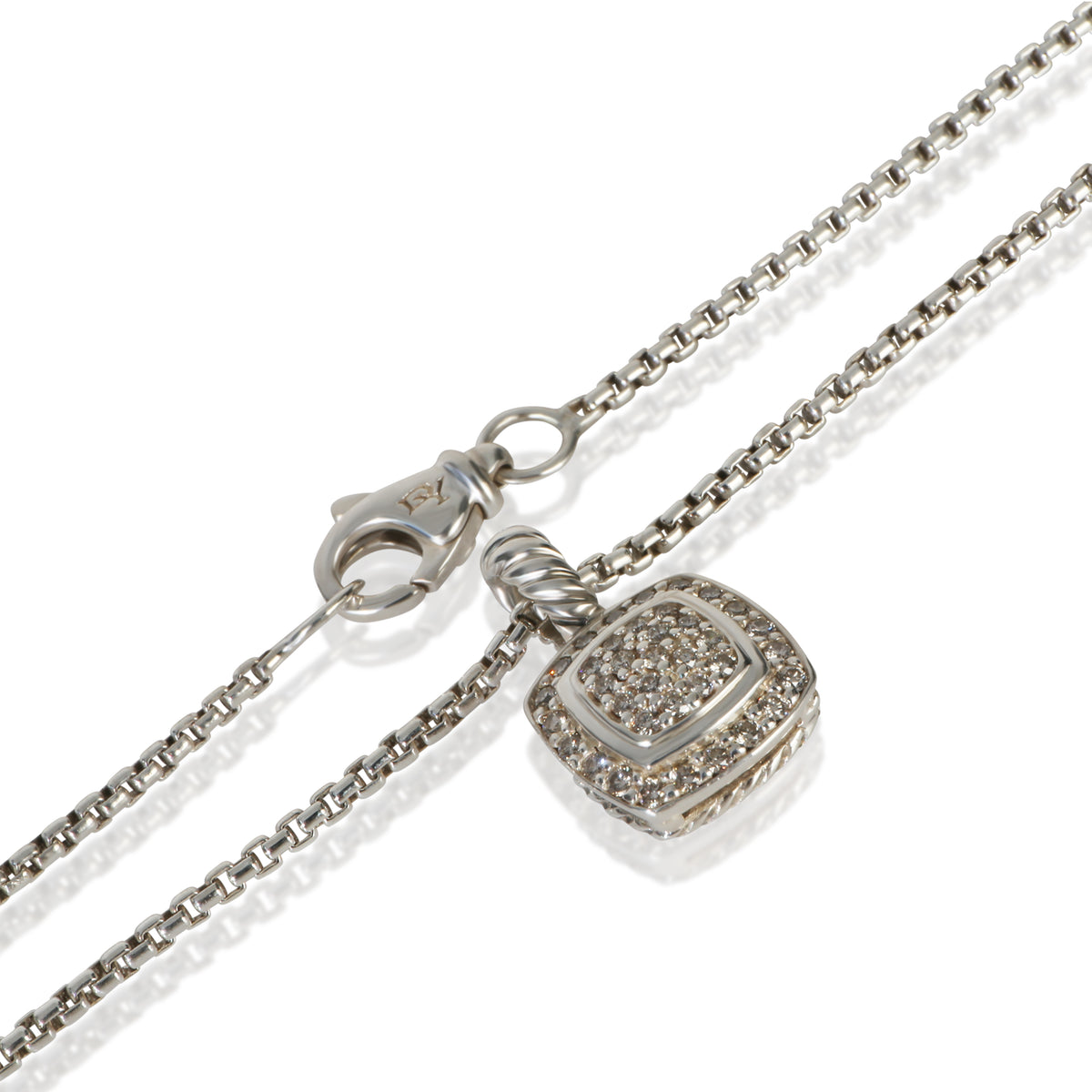 David Yurman Sterling Silver Diamond Petite Albion Pendant 2