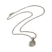 David Yurman Sterling Silver Diamond Petite Albion Pendant 3