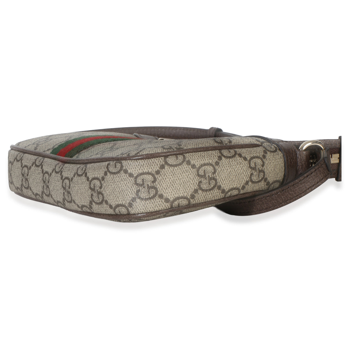 Gucci Beige Ebony GG Supreme Monogram Canvas Mini Ophidia Shoulder Bag Handbag 6