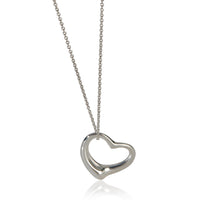 Tiffany & Co. Sterling Silver  Elsa Peretti Open Heart Pendant fv