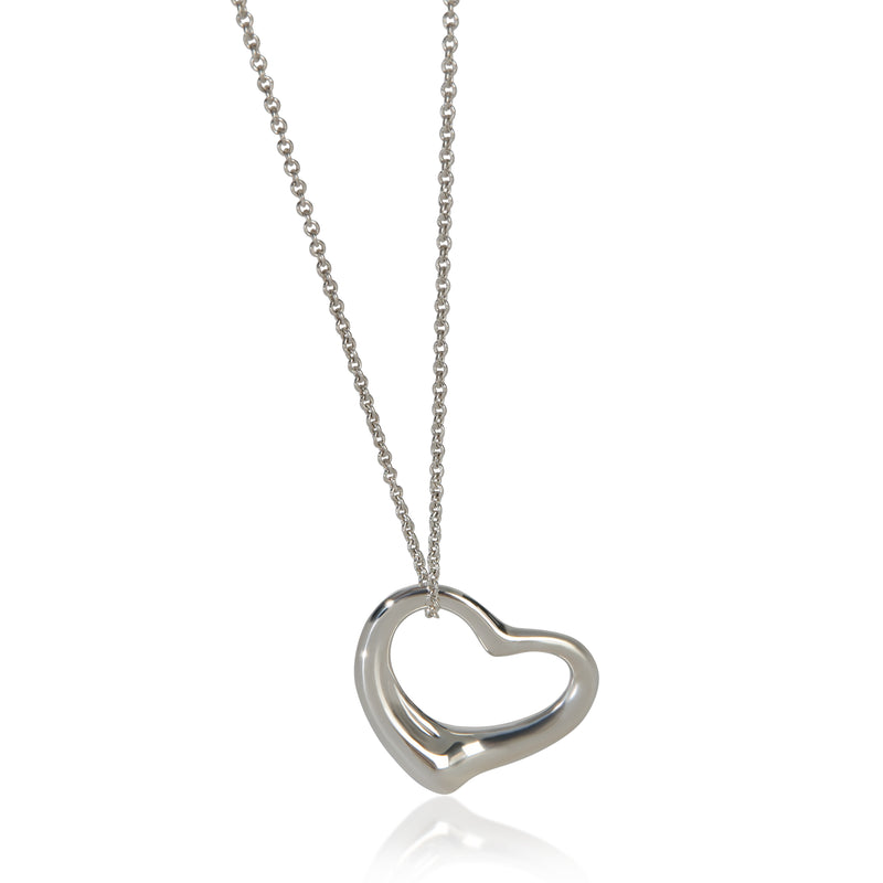 Tiffany & Co. Sterling Silver  Elsa Peretti Open Heart Pendant fv