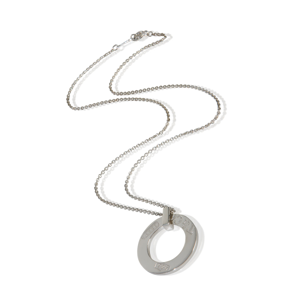 Tiffany & Co. Sterling Silver  1837 Pendant 3