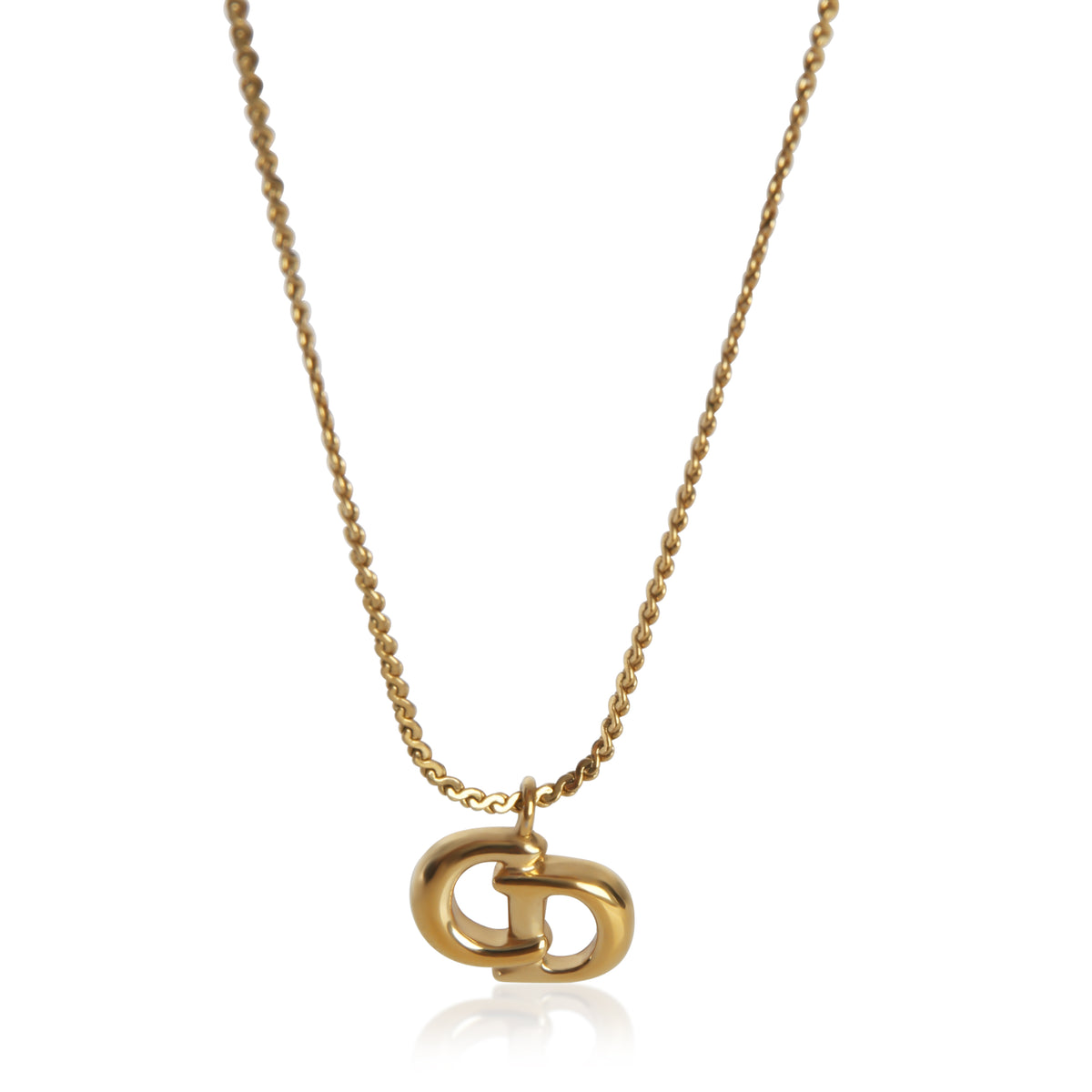 Christian Dior Gold Plated  CD Pendant fv