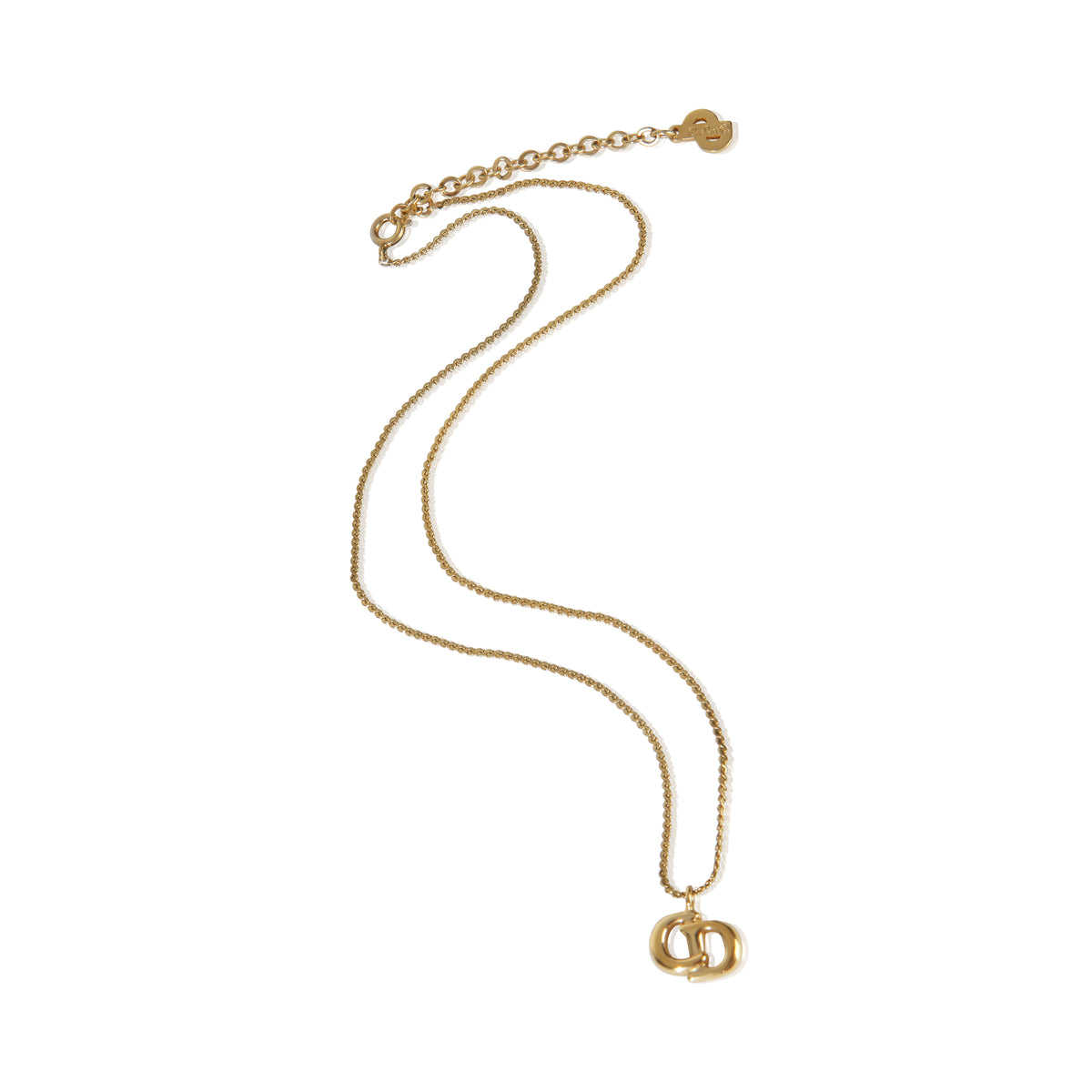 Christian Dior Gold Plated  CD Pendant pv