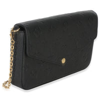 Louis Vuitton Black Monogram Empreinte Felicie Pochette Handbag 4