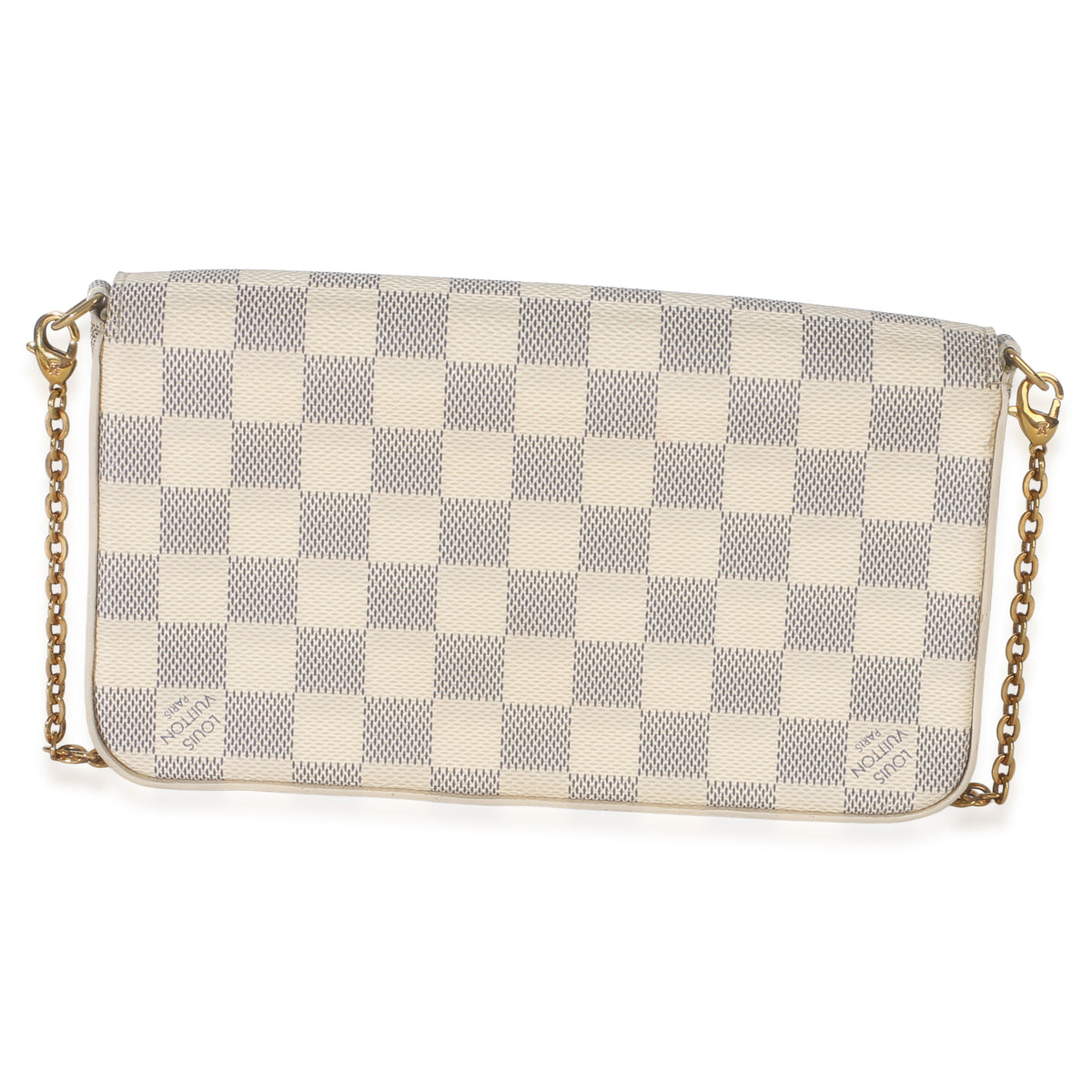 Louis Vuitton Rose Ballerine Damier Azur Canvas Felicie Pochette Handbag 5