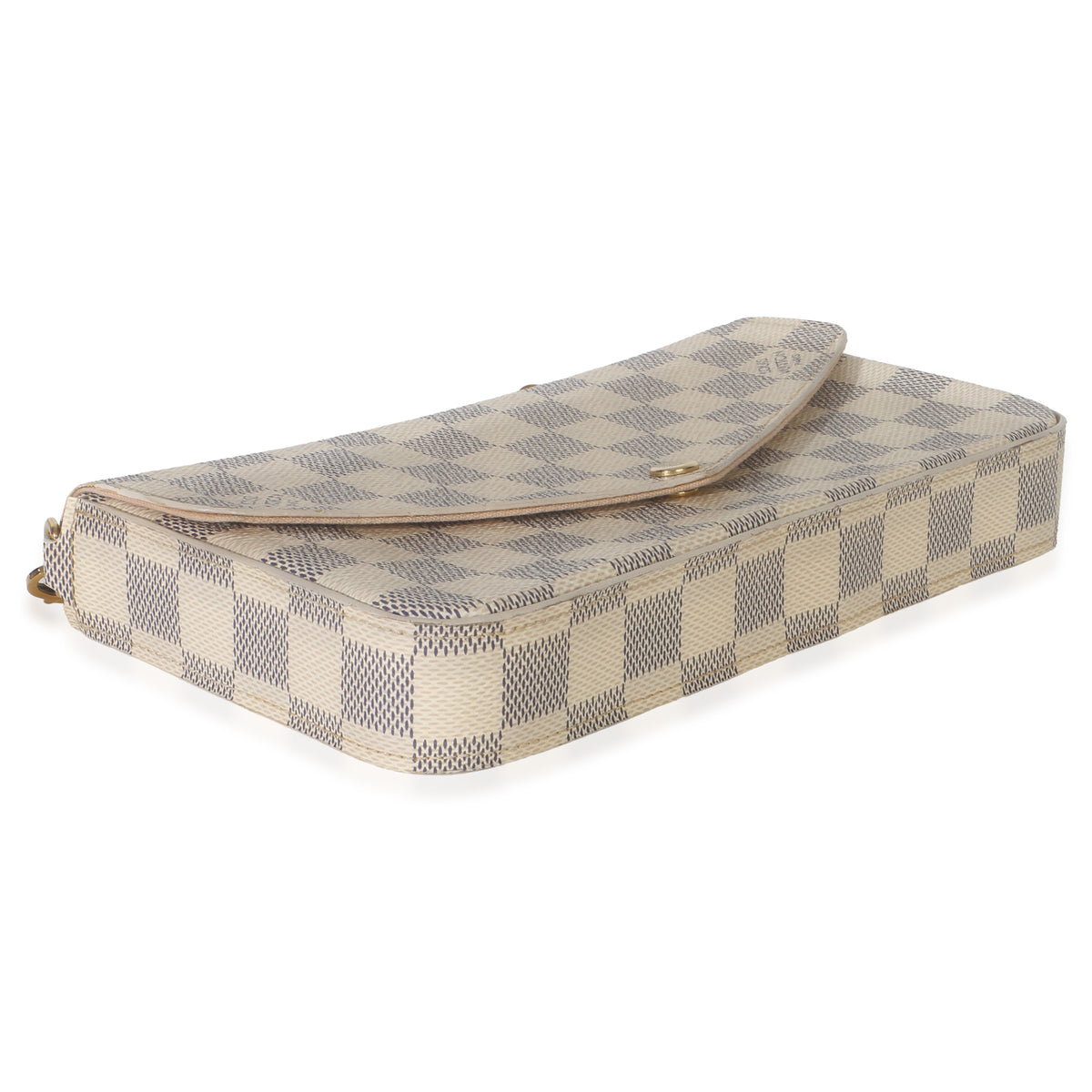 Louis Vuitton Rose Ballerine Damier Azur Canvas Felicie Pochette Handbag 8