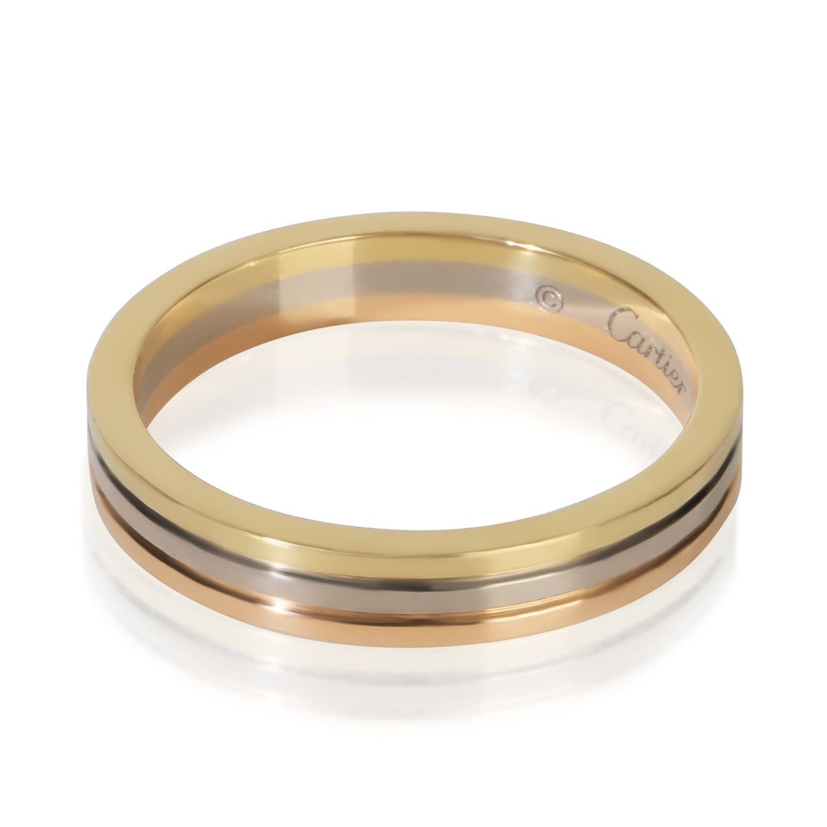 Cartier 3 Tone Gold  Vendome Louis  3.5mm Band sv