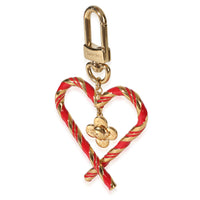 Louis Vuitton Red Candy Cane Vivienne Xmas Bag Charm id