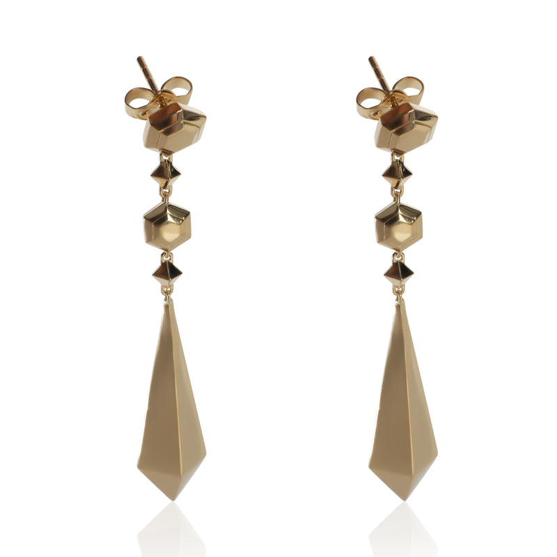 David Yurman Yellow Gold  Modern Renaissance Earrings fv